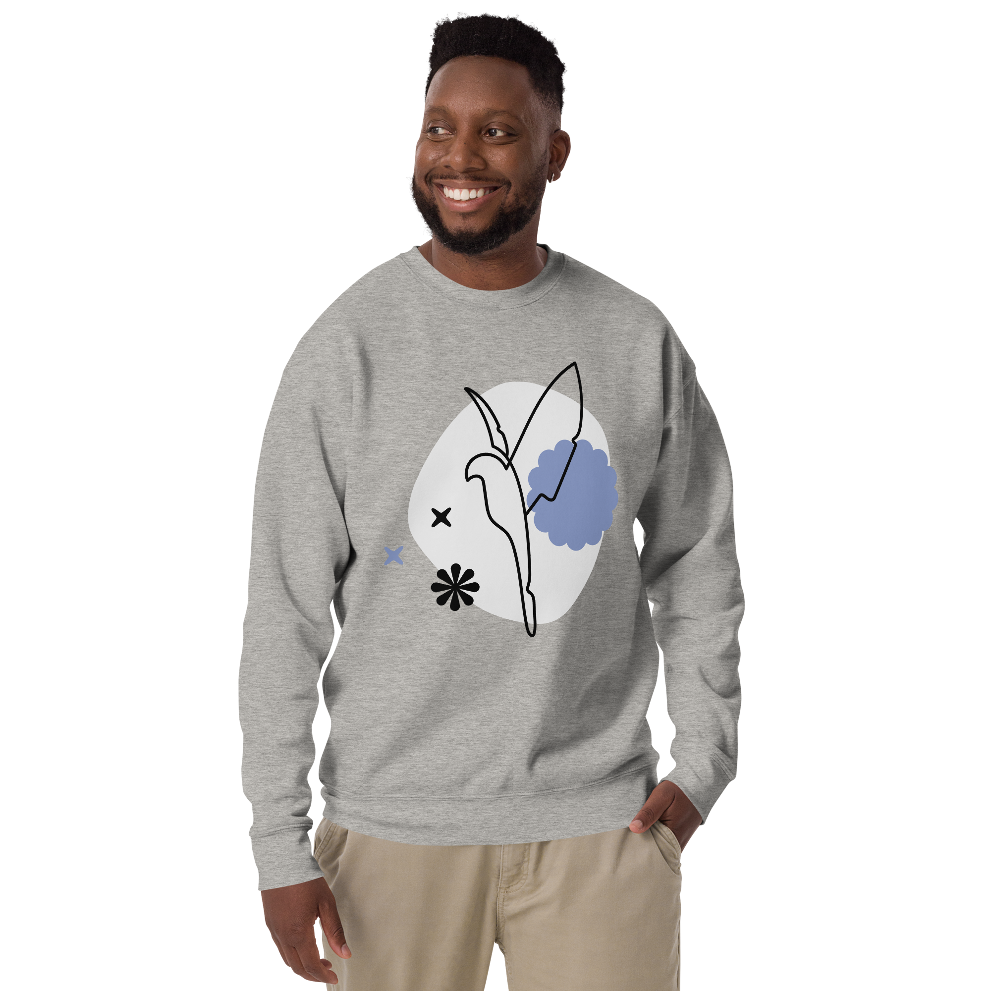 Unisex Dove Premium Printed Sweatshirt team-red