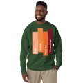 Unisex Eat Drink Be Thankful Fall Premium Printed Sweatshirt forest-green
