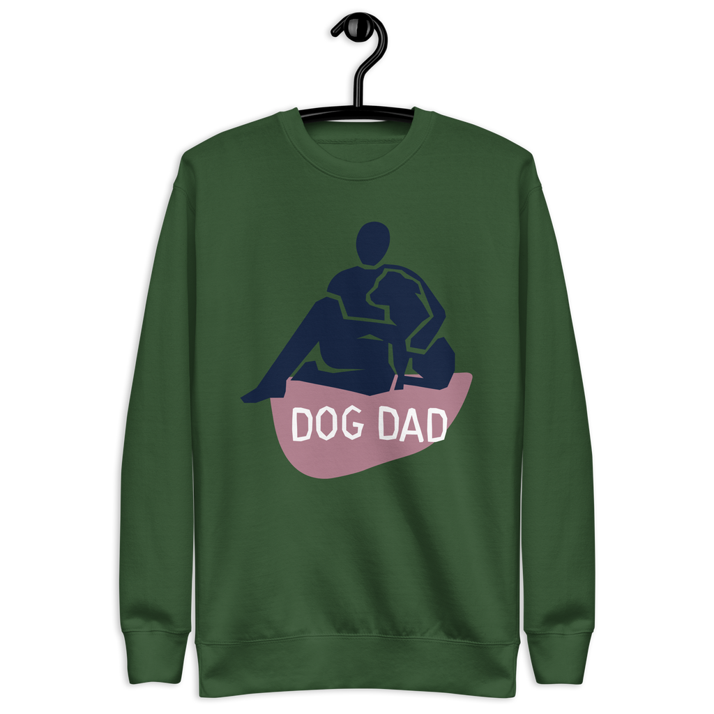 Unisex Dog Dad Graphic Premium Printed Sweatshirt bone