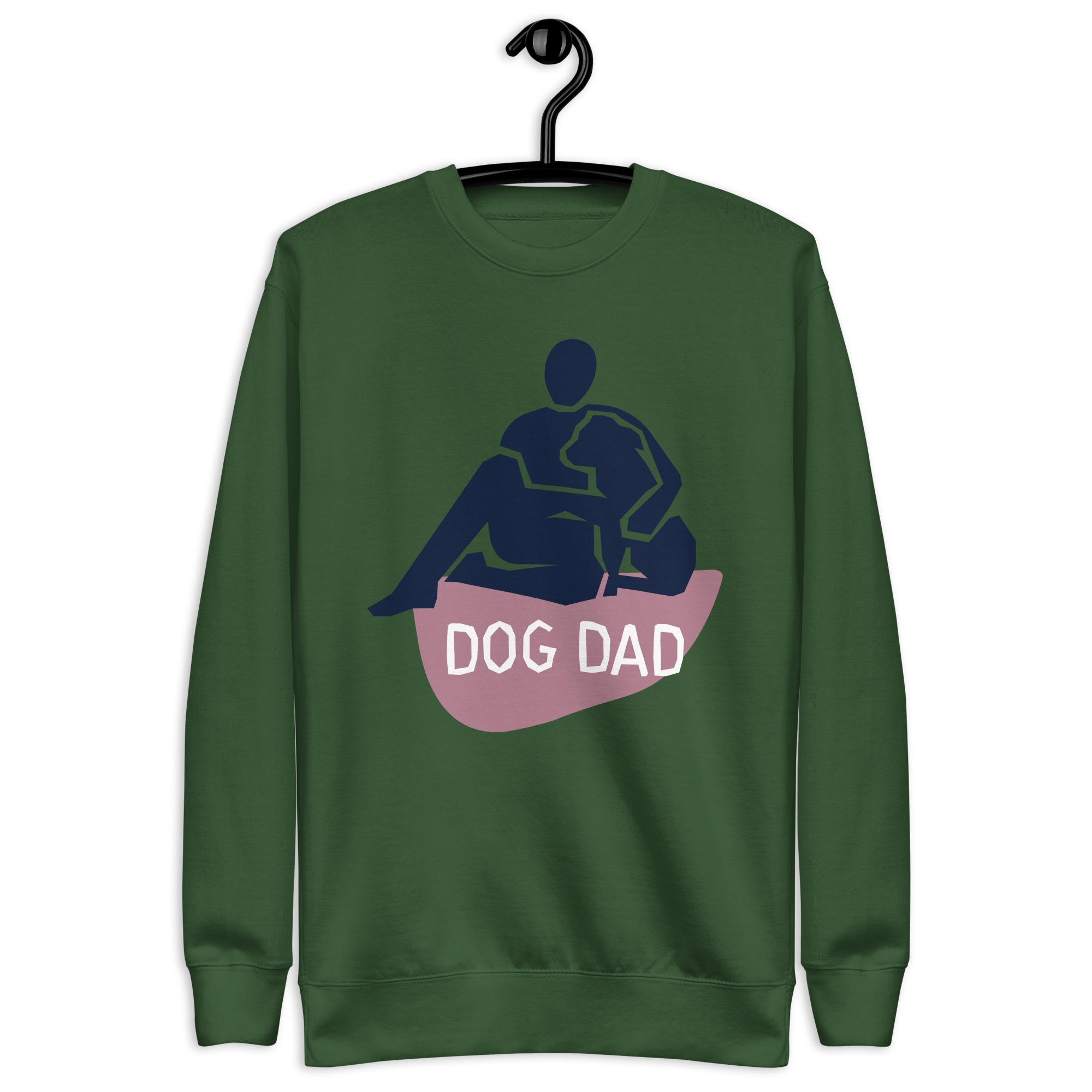 Unisex Dog Dad Graphic Premium Printed Sweatshirt bone