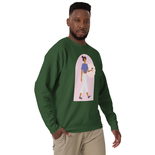Unisex Kindness Is Invincible Premium Printed Sweatshirt 1 charcoal-heather
