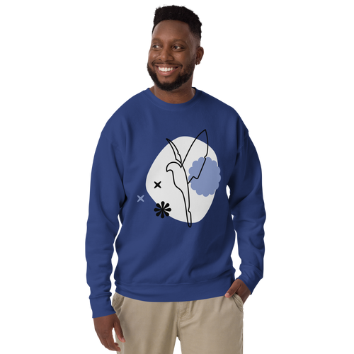Unisex Dove Premium Printed Sweatshirt black