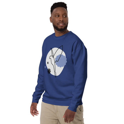 Unisex Dove Premium Printed Sweatshirt black