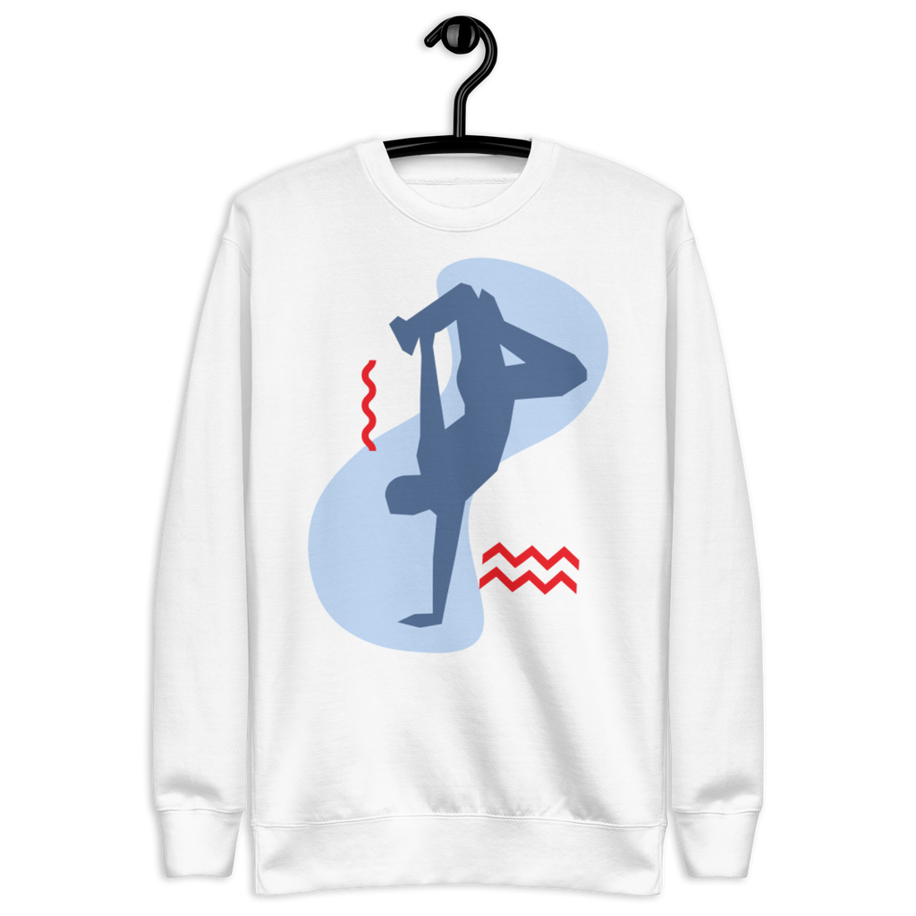 Unisex Yoga Dancer Pose Premium Printed Sweatshirt team-royal