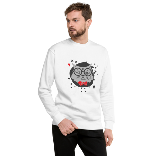 Cute Owl Graphic Sweatshirt black