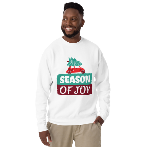 Unisex Season Of Joy Christmas Premium Printed Sweatshirt black