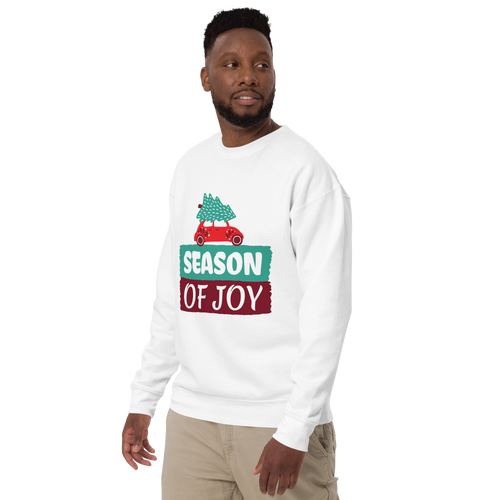 Unisex Season Of Joy Christmas Premium Printed Sweatshirt black