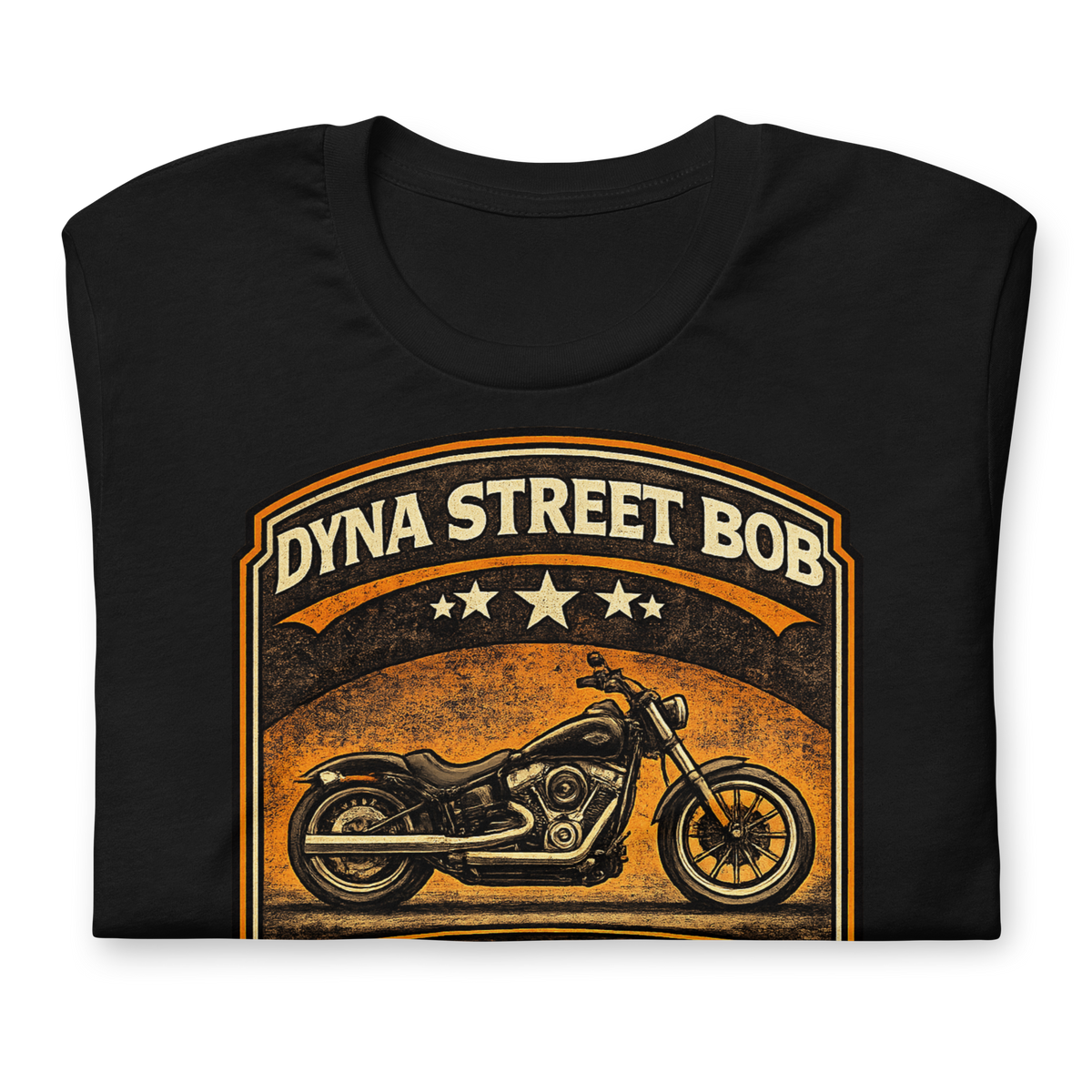 Dyna Street Bob Performance Got Attitude Vintage Motorcycle Graphic Tee black shirt product image